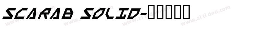 Scarab Solid字体转换